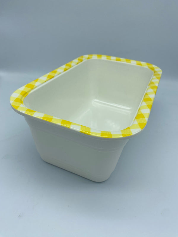 Azteca Gastronorm 162x265x100mm Yellow/White (Dalebrook)