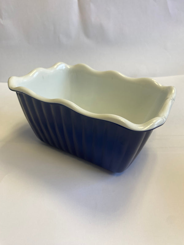 Melamine Dish T159 Dalebrook 175 x 125 x 90mm BLUE AND WHITE