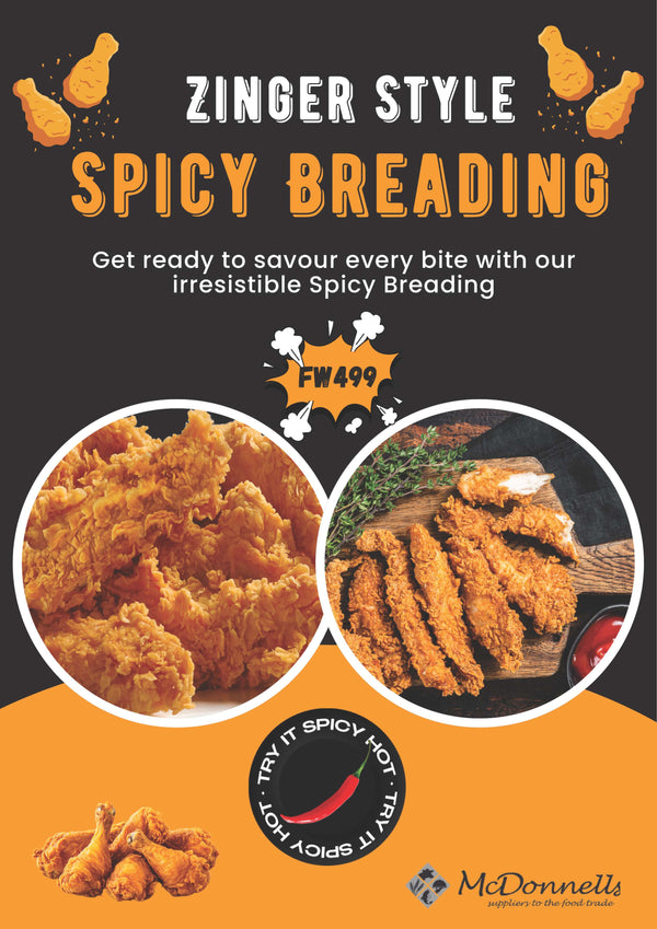 Add Value & Spice to your Chicken Offering with McDonnells Zinger Style Spicy Breading