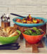 Melamine Casablanca Bowl 245mm x 100mm 2.6L ORANGE