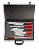 DICK Red Spirit Set of Knives in a Magnetic Case (5 Knives and 1 Sharpening Steel)