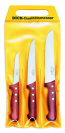 DICK 3 Knife Wooden Handle Set (Contains 5 Inch/7Inch/8 Inch Knife)