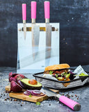 Pink Spirit Knife Block with 4 Knives