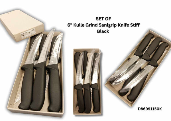 Box of 6 x 6" Kulle Grind Sanigrip Knife Stiff - F Dick