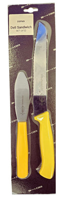 Dick Sandwich Knife Set: Yellow 10" Knife & 4" Butter Knife
