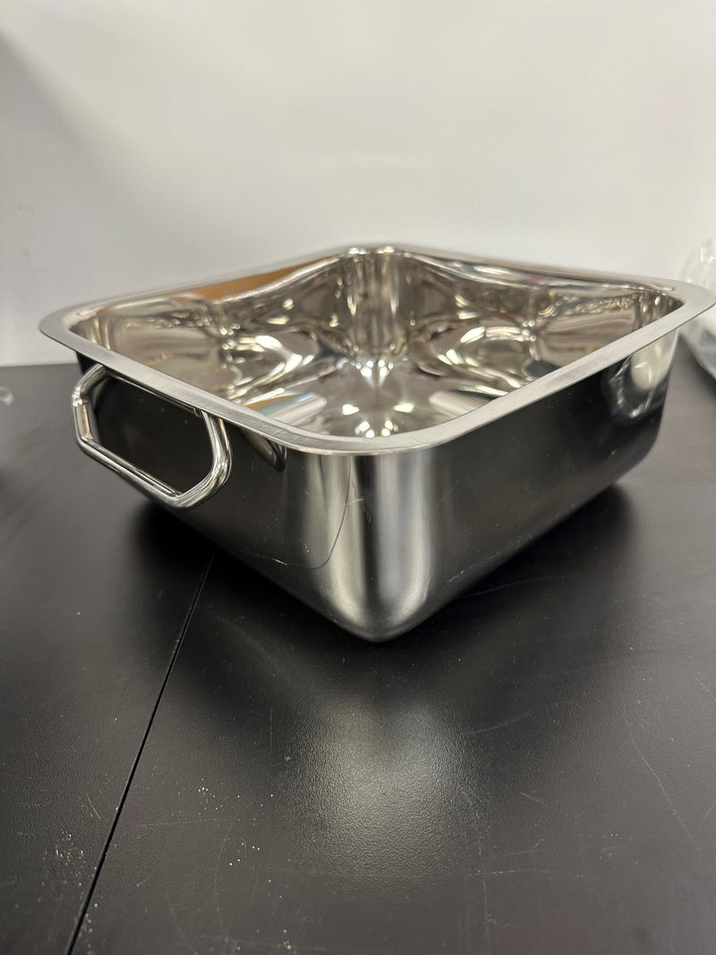 Stainless Steel Square Balti Dish 10 Inches
