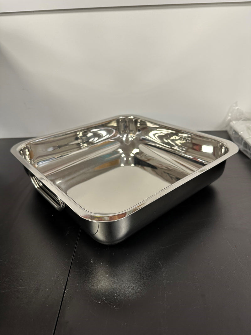 Stainless Steel Square Balti Dish 12 Inches