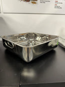 Stainless Steel Square Balti Dish 14 Inches