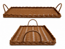 Dalebrook Poly Wicker Melamine Tray with Handles W201 (410 x 240mm)