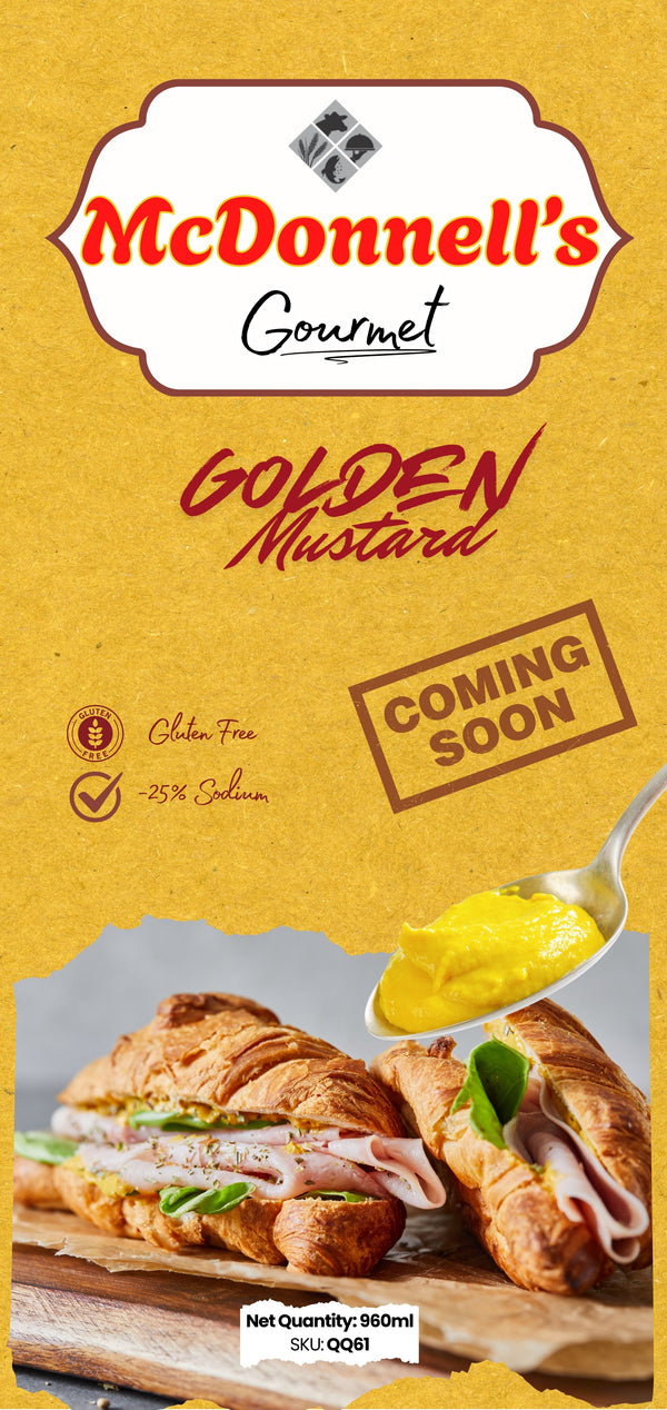 McDonnells Gourmet Golden Mustard (Box of 6 x 960ml)