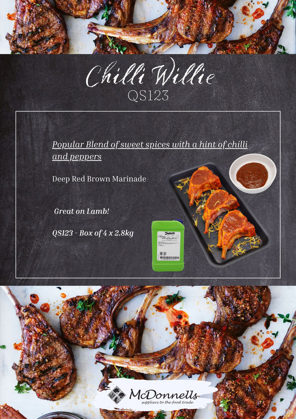 Chilli Willi Marinade 2.8Kg Indasia (Box of 4 x 2.8kg)