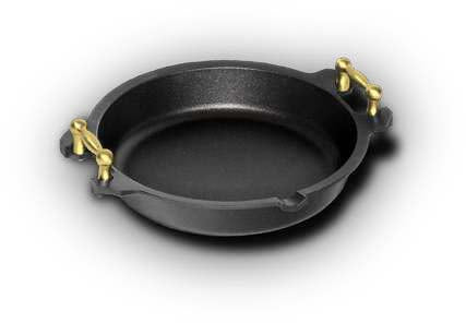 Cookware Paella Pan Brass Handle 32cm AMT