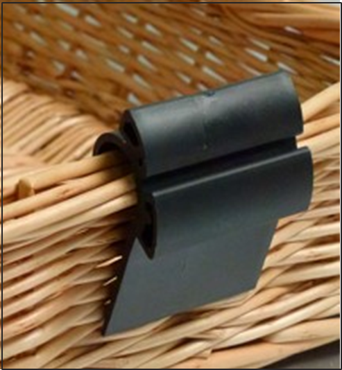 Plastic Basket Ticket Holder Clips (pack of 10) (Available in Black or White)