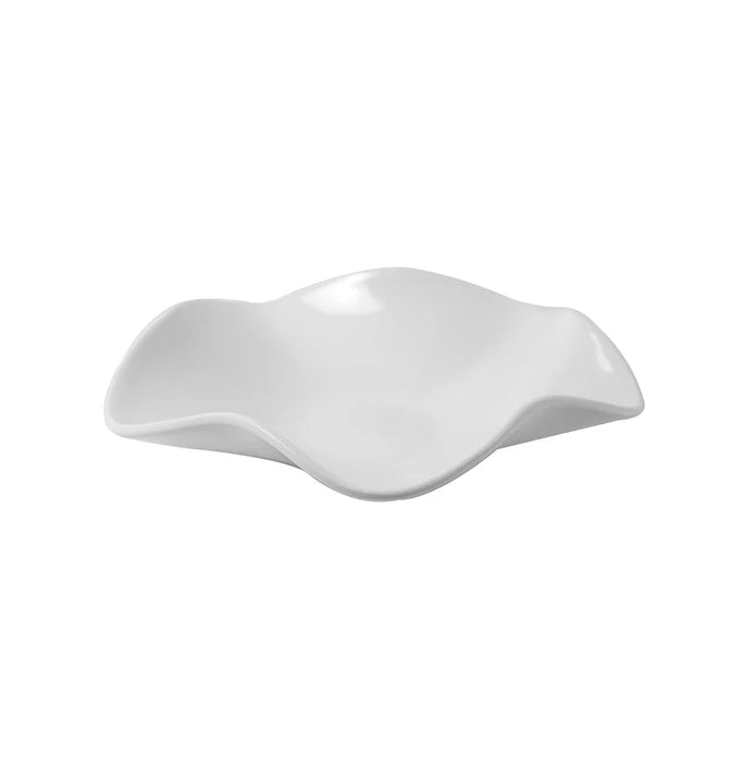 Dalebrook Melamine Wavy Dish 320x80mm 1L WHITE