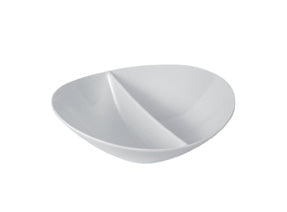 Dalebrook Melamine Ellipse Sectioned Bowl 245x225x80 1.2L WHITE