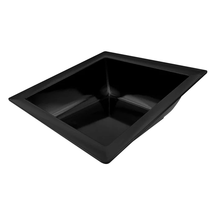 Dalebrook Melamine Angled Dover Dish 375x375x140mm 5.4L BLACK