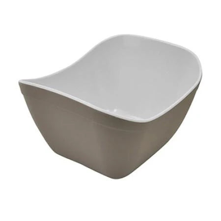 Dalebrook Verdura Melamine Crock 1/6 Dish 1L - Brown/White Matt