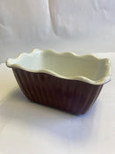 Dalebrook Melamine Dish T159  175 x 125 x 90mm WINE AND WHITE