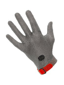 meshFlex® STANDARD Metal mesh gloves 5 Fingers without cuff (Stainless steel ring mesh)