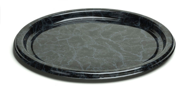 Sabert Marble Plate Round rPET Disposable/Reusable plastic 26cm (PACK OF 250)