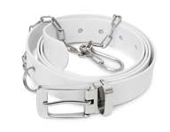 Butchers belt with lock and metal chain/snap hook