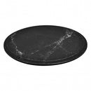 Dalebrook Black Carrara Marble Platter 11.25" Dia x 1/2"H