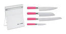 Pink Spirit Knife Block with 4 Knives
