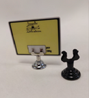 Metallic Ticket Stand Holder (Silver or Black) (10 Pack)