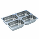 Stainless Steel Gastronorm GN 1/4 (265mm L x 162mm W x 65mm D)