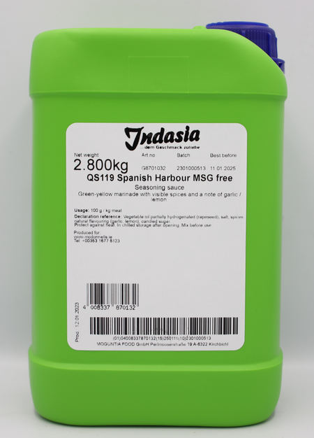 Spanish Harbour Indasia Marinade (Box of 4 x 2.8kg)