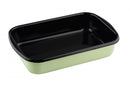 Gourmet Enamel XL Rectangle Dish (green/black) 33x42cm