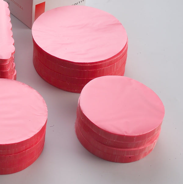 4” Pink Round Burger Papers