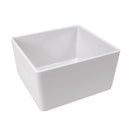 White Melamine Chunky Crock 2ltr 162x173x100mm Dalebrook