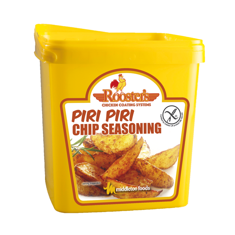 Rooster Piri Piri Chip Seasoning 2kg GLUTEN FREE