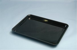 Plexiline Black Tray 28x21cm
