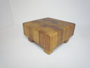 Walnut Mini Chopping Board on Legs Square