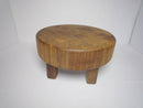 Walnut Mini Chopping Board on Legs Round