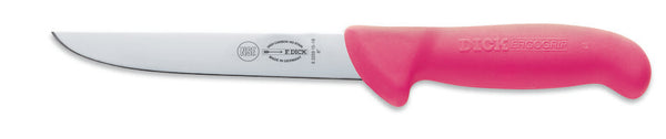 Pink F. Dick 6” ErgoGrip Straight Boning Knife
