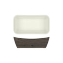 1/3 Antique Oak Melamine Crock/Dish (2.6lt)