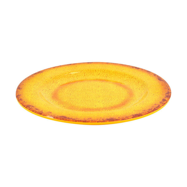 Orange Vintage Melamine Plate 230mm