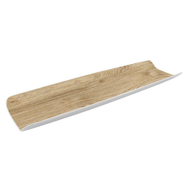 2/4 Wood effect curved Gastro Platter