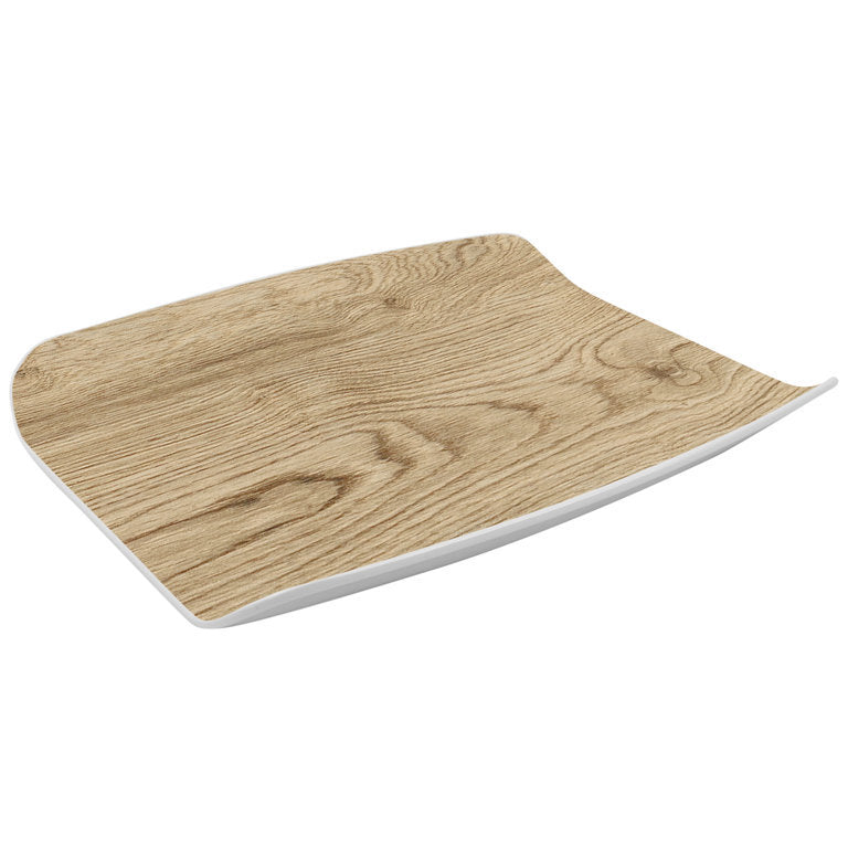 1/2 Wood Effect curved Gastro Platter