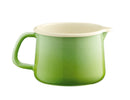 Gourmet Enamel Jug 1lt green/cream