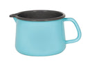 Gourmet Enamel Jug 1lt blue/black
