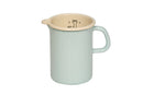 Gourmet Enamel measuring Jug 1lt turquoise/cream