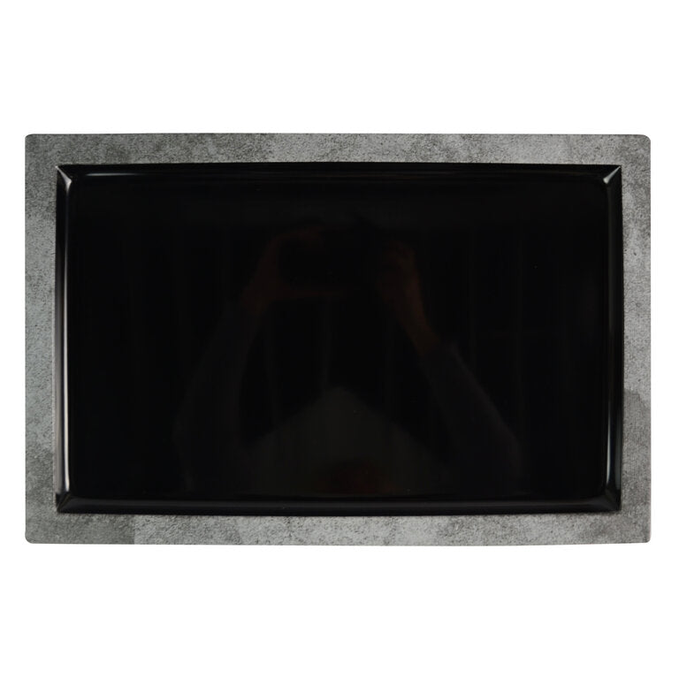 Urban Grey and Black Melamine Display Tray 420x280x21mm