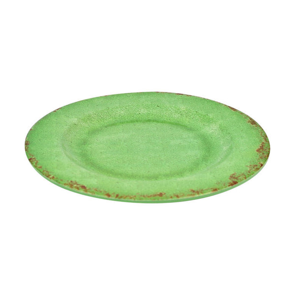 Green Vintage Melamine Plate 230mm