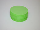 5” Round Deckled Burger Discs white/green