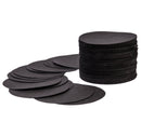 4” Round Burger Discs Black