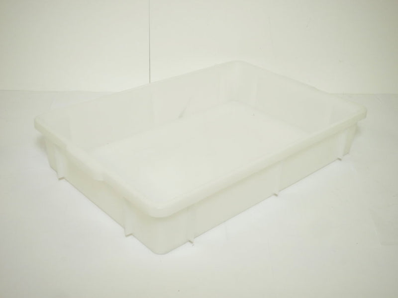 White Stackable Solid Container 80mm